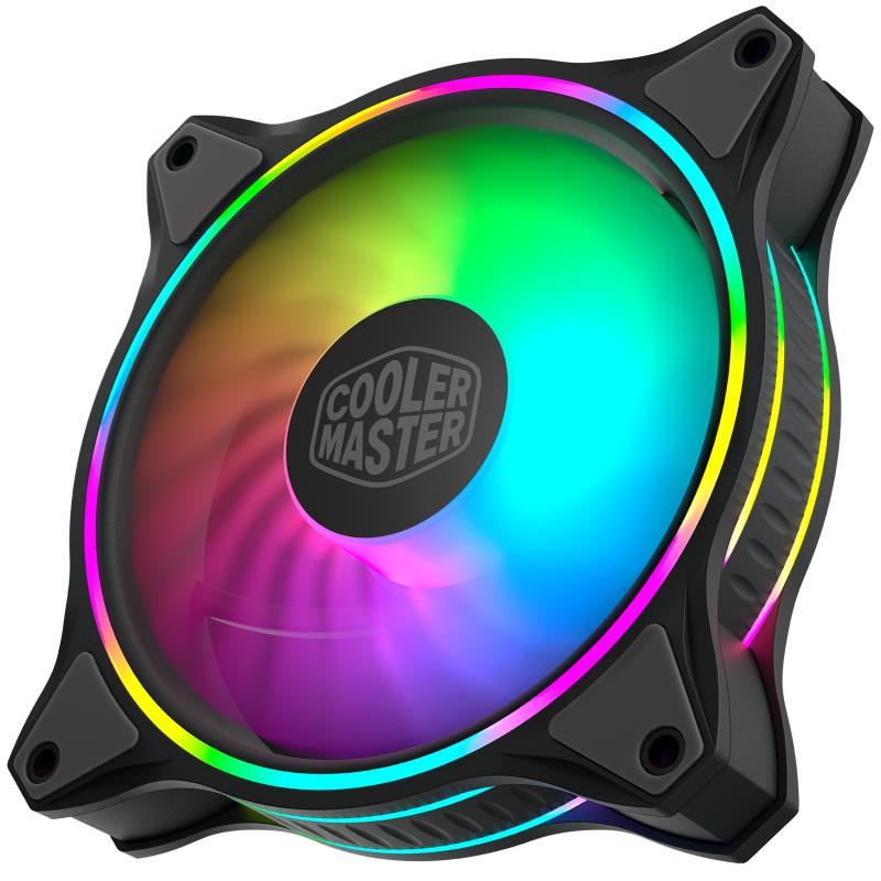Cooler Master Cooler MasterFan MF120 HALO 3in1 (3-pack) (3pack) Black Schwarz (MFL-B2DN-183PA-R1) (MFLB2DN183PAR1)