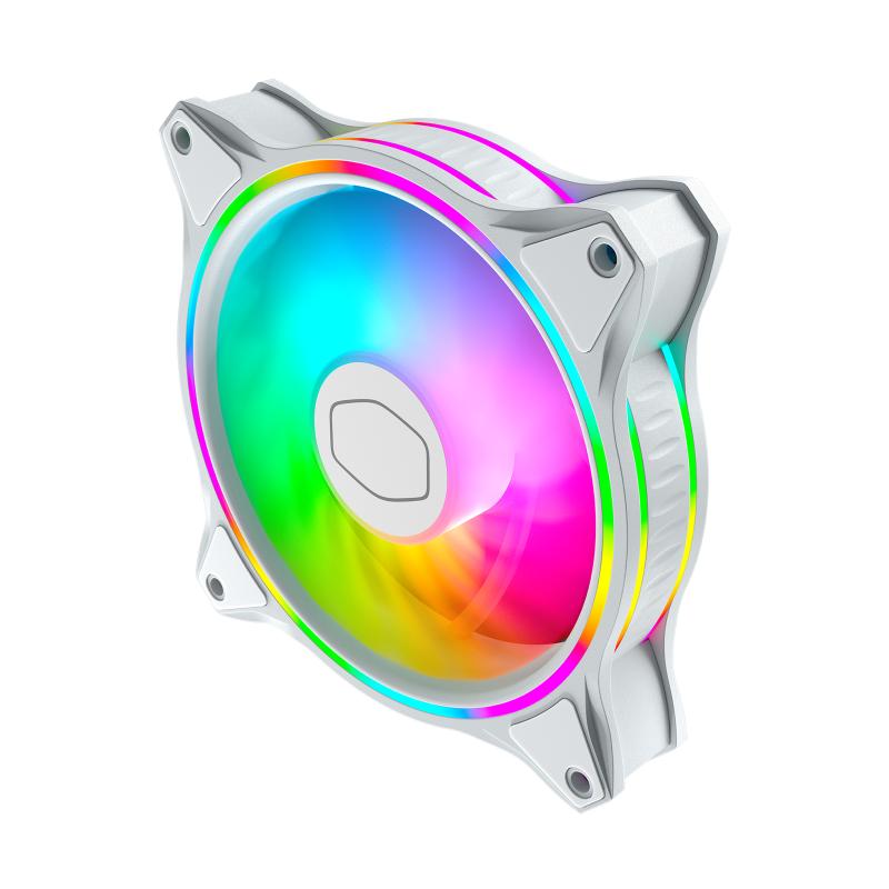 Cooler Master Cooler MasterFan MF120 HALO 3in1 White (3-pack) (3pack) (MFL-B2DW-183PA-R1) (MFLB2DW183PAR1)