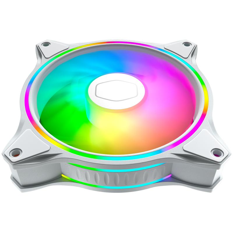 Cooler Master Cooler MasterFan MF120 HALO 3in1 White (3-pack) (3pack) (MFL-B2DW-183PA-R1) (MFLB2DW183PAR1)