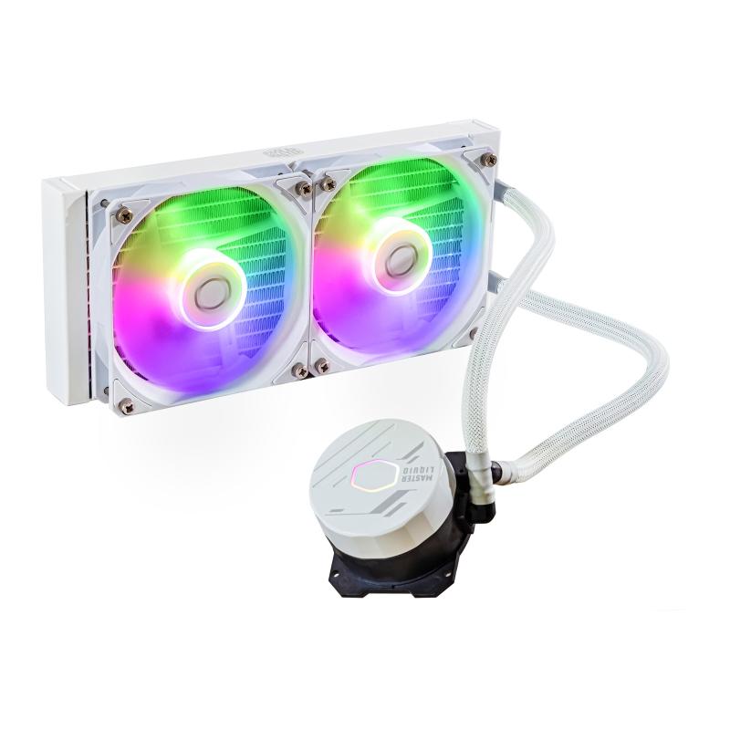Cooler Master Liquid Cooler MasterLiquid 240L Core ARGB WHITE (MLW-D24M-A18PZ-RW) (MLWD24MA18PZRW)