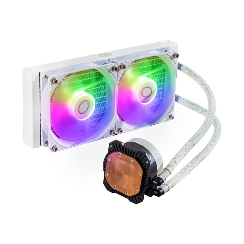 Cooler Master Liquid Cooler MasterLiquid 240L Core ARGB WHITE (MLW-D24M-A18PZ-RW) (MLWD24MA18PZRW)