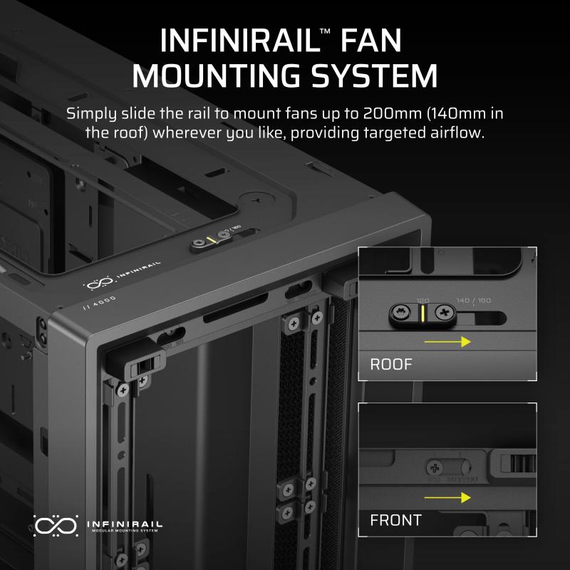 Corsair Case Frame 4000D black Schwarz (CC-9011290-WW) (CC9011290WW)