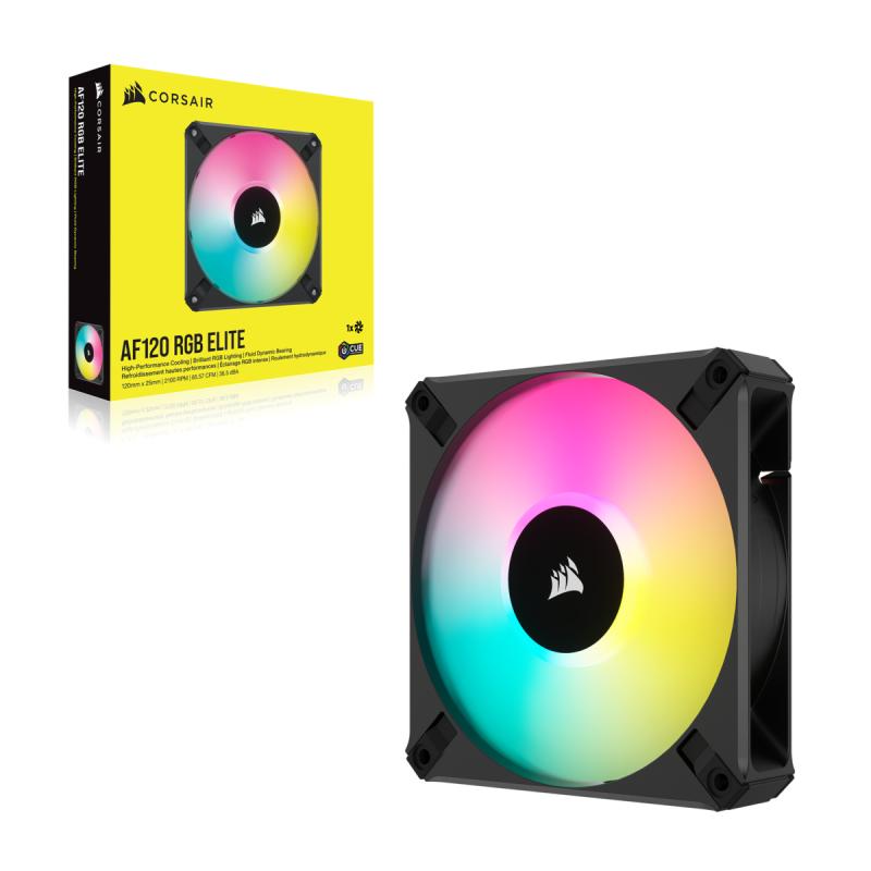 Corsair Cooler AF Series iCUE AF120 RGB Elite Black Schwarz single pack (CO-9050153-WW) (CO9050153WW)