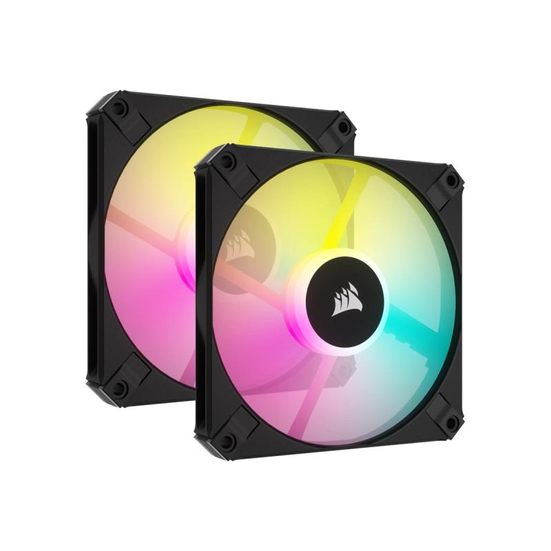 Corsair Cooler AF Series iCUE AF120 RGB Slim Black Schwarz double pack (CO-9050163-WW) (CO9050163WW)
