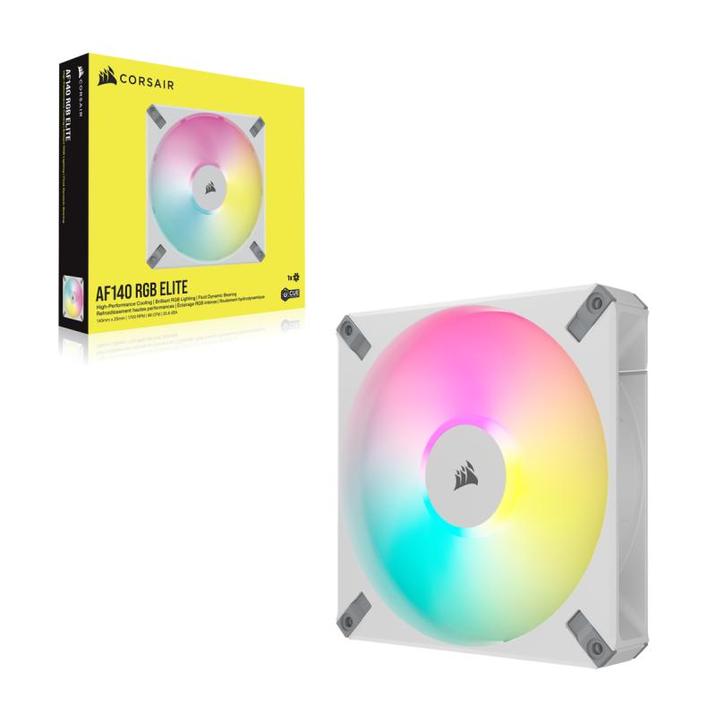 Corsair Cooler AF Series iCUE AF140 RGB Elite White single pack (CO-9050159-WW) (CO9050159WW)