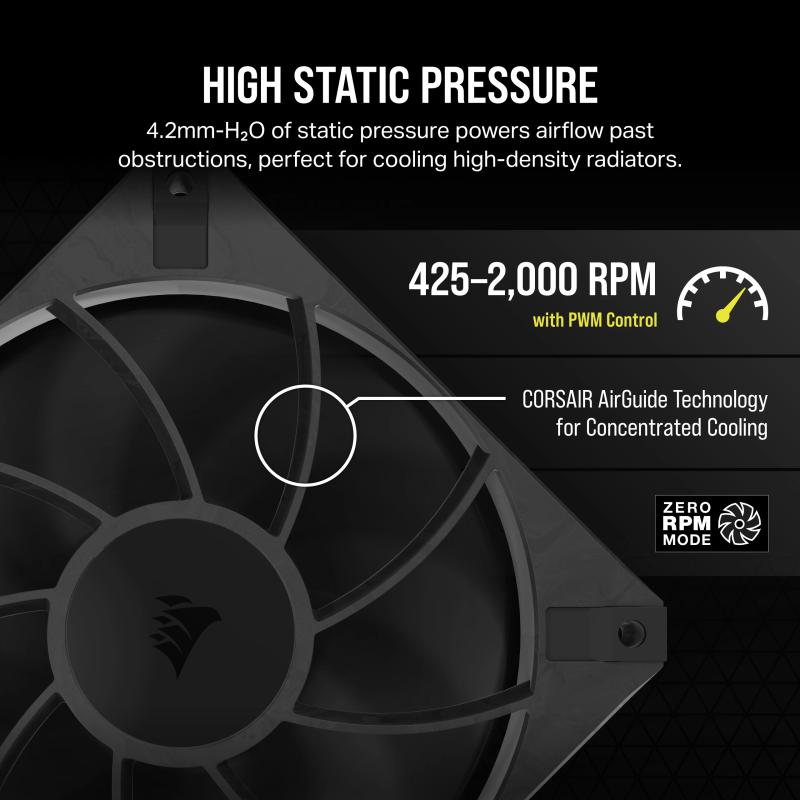Corsair Cooler RS Series RS120 Max Black Schwarz triple pack (CO-9050171-WW) (CO9050171WW)