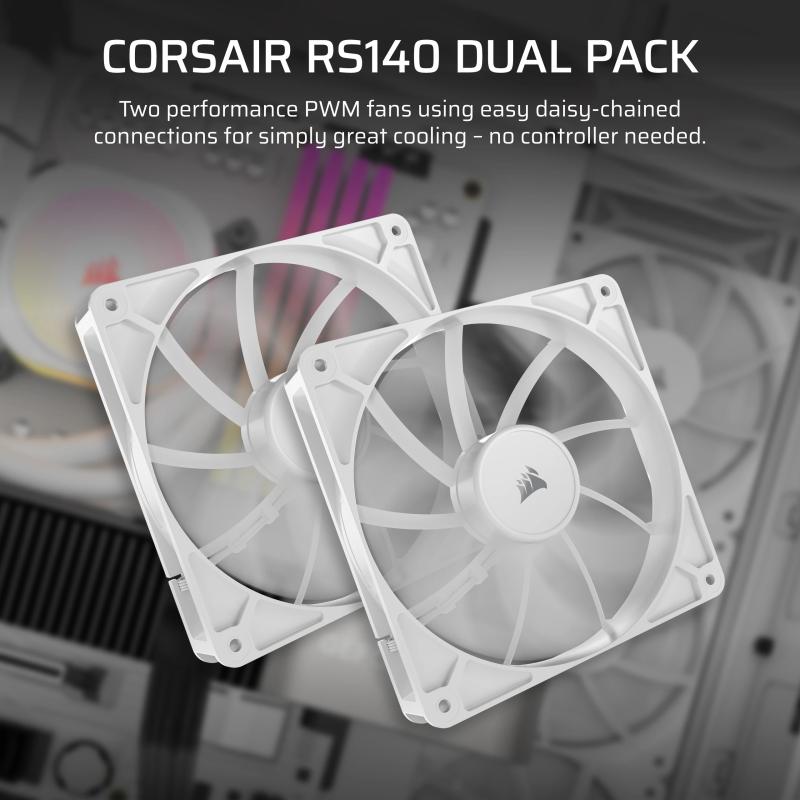 Corsair Cooler RS Series RS140 White double pack (CO-9050195-WW) (CO9050195WW)