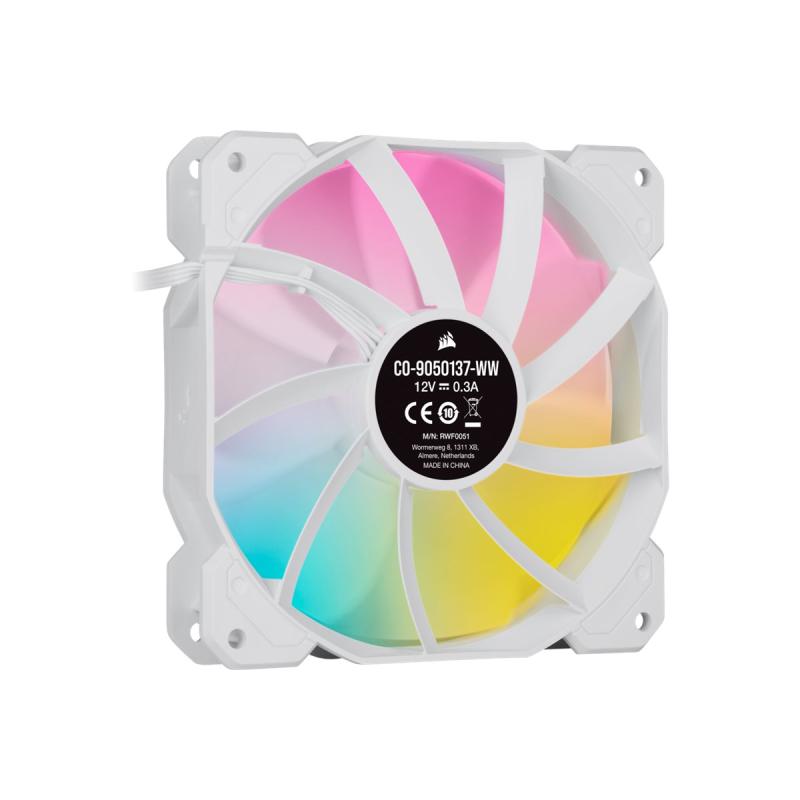 Corsair Cooler SP Series iCUE SP120 RGB Elite White triple pack (CO-9050137-WW) (CO9050137WW)