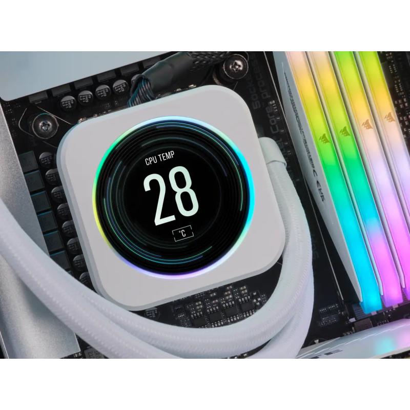Corsair iCUE Elite LCD CPU-Cooler CPUCooler LCD-Display LCDDisplay Upgrade-Kit UpgradeKit White (CW-9060066-WW) (CW9060066WW)
