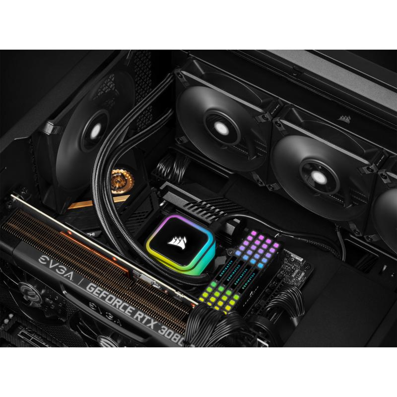 Corsair Liquid Cooler iCUE H150i RGB ELITE Black Schwarz (CW-9060060-WW) (CW9060060WW)