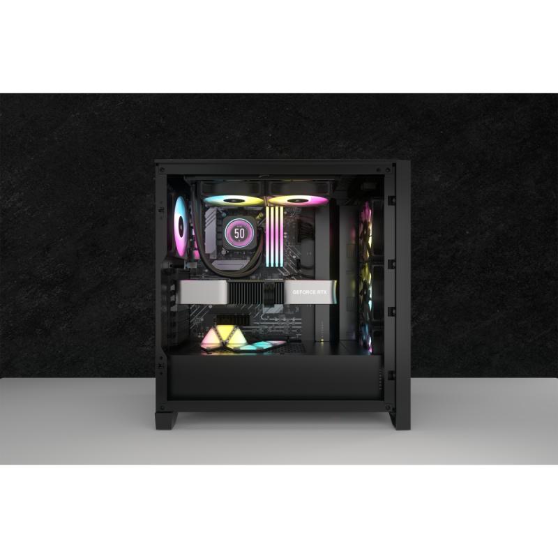 Corsair Liquid Cooler iCUE H100i 240mm Elite LCD XT Black Schwarz (CW-9060074-WW) (CW9060074WW)