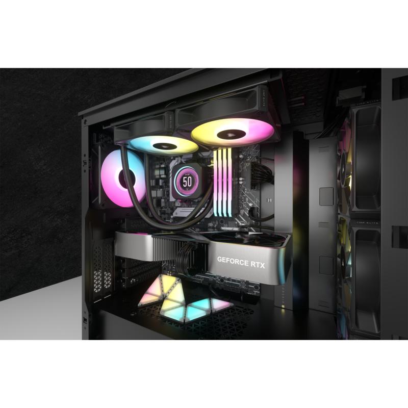 Corsair Liquid Cooler iCUE H100i 240mm Elite LCD XT Black Schwarz (CW-9060074-WW) (CW9060074WW)
