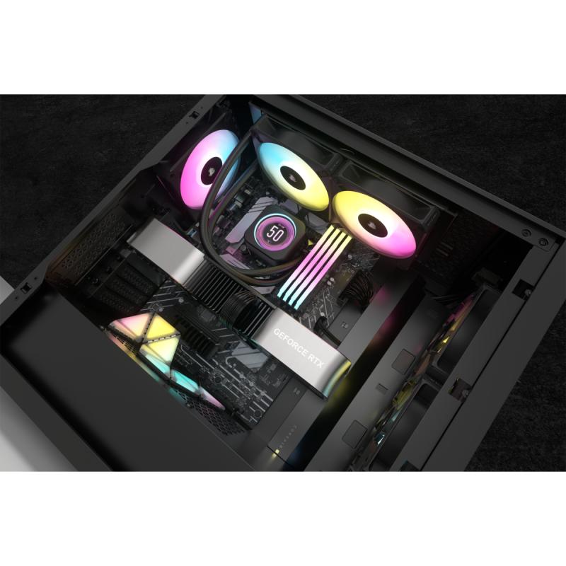 Corsair Liquid Cooler iCUE H100i 240mm Elite LCD XT Black Schwarz (CW-9060074-WW) (CW9060074WW)