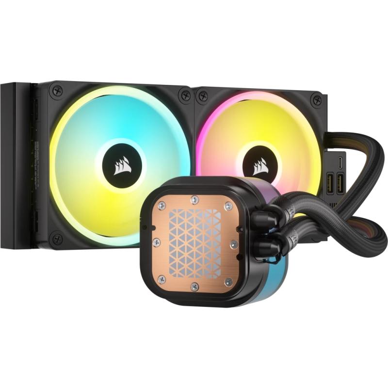 Corsair Liquid Cooler iCUE LINK H100i 240mm LCD RGB Black Schwarz (CW-9061007-WW) (CW9061007WW)