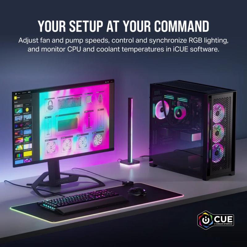 Corsair Liquid Cooler iCUE LINK H115i 280mm RGB Black Schwarz (CW-9061002-WW) (CW9061002WW)