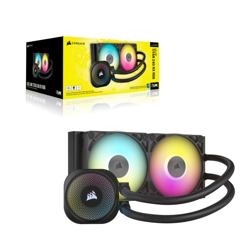 Corsair Liquid Cooler iCUE LINK Titan 240 RX RGB Black Schwarz (CW-9061016-WW) (CW9061016WW)