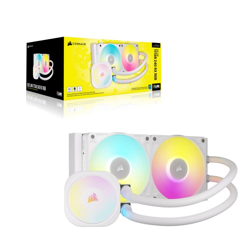 Corsair Liquid Cooler iCUE LINK Titan 240 RX RGB White (CW-9061020-WW) (CW9061020WW)
