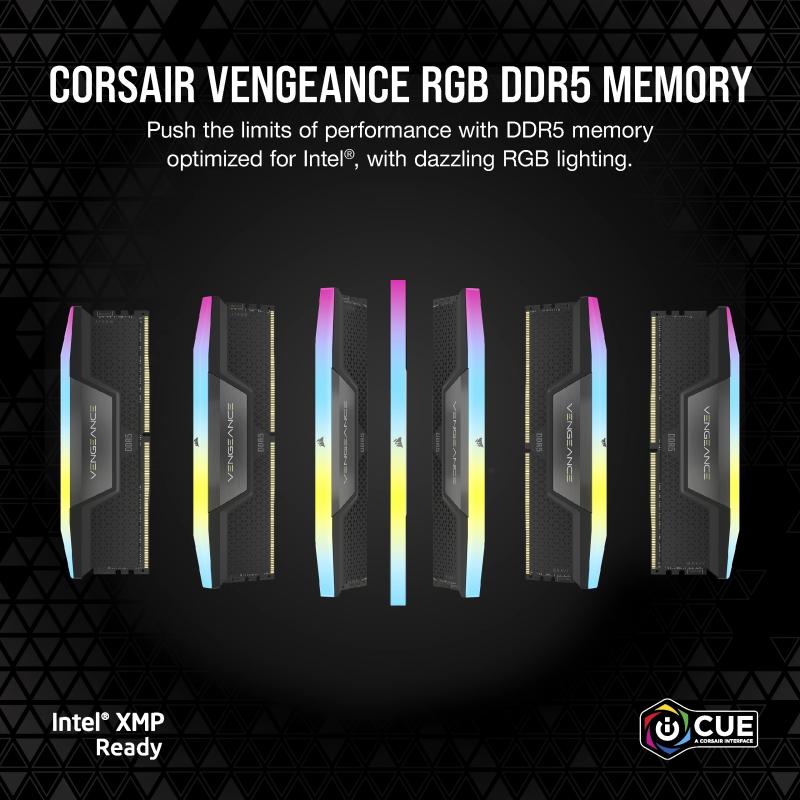 Corsair Vengeance RGB DDR5 16GB (2x8GB) 5200MHz (CMH16GX5M2B5200C40)
