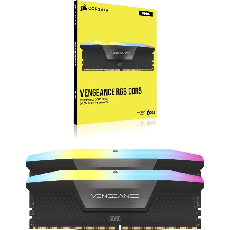 Corsair Vengeance RGB DDR5 64GB (2x32GB) 6600MHz (CMH64GX5M2B6600C32)