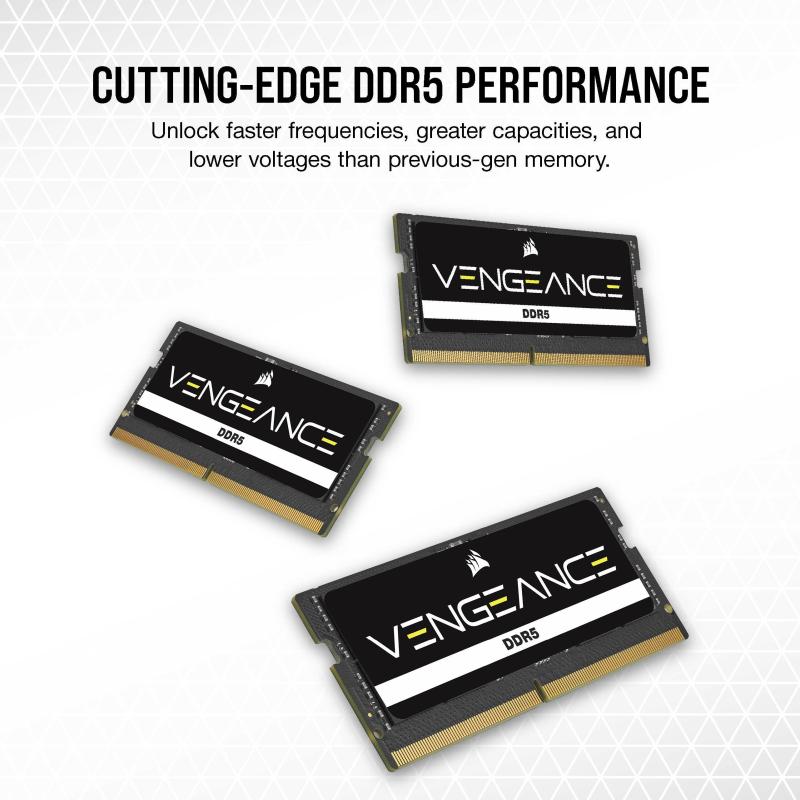 Corsair Vengeance DDR5 64GB (2x32GB) 5600MHz SO-DIMM SODIMM (CMSX64GX5M2A5600C48)