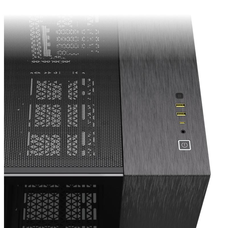 Corsair Tower 2500X Black Obsidian Aluminium (CC-9011287-WW) (CC9011287WW)