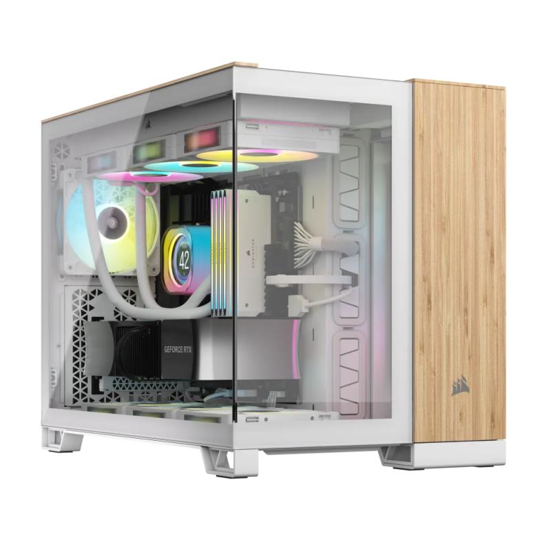 Corsair Tower 2500X White Bamboo Wood (CC-9011288-WW) (CC9011288WW)