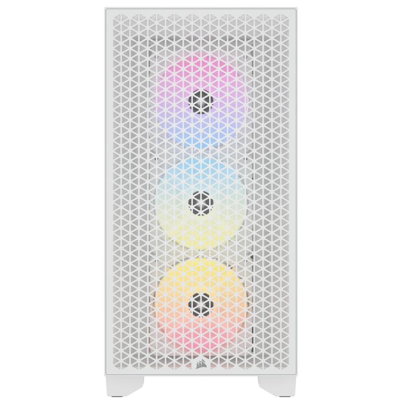 Corsair Tower 3000D RGB Airflow White (CC-9011256-WW) (CC9011256WW)