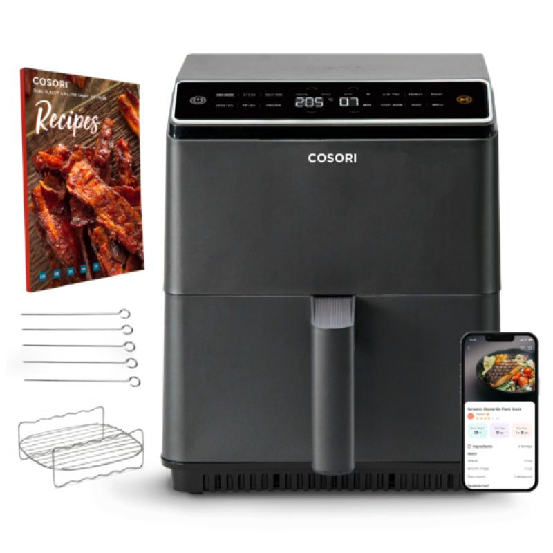 Cosori Air Fryer Dual Blaze 6 4L Cosori4L Cosori 4L black Schwarz CAF-P583S-KEUR CAFP583SKEUR (CAF-P583S-KEUR)