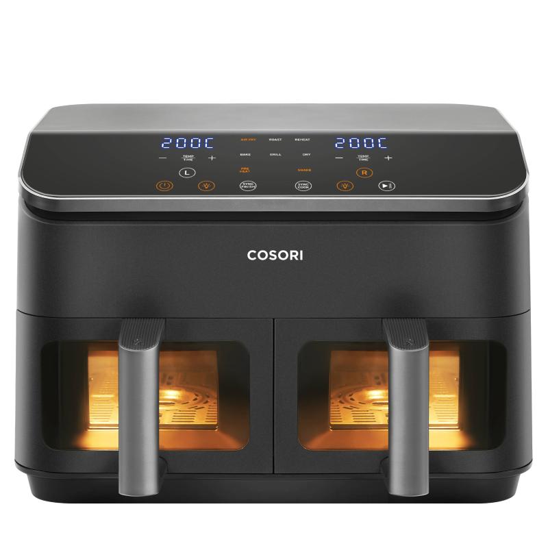 Cosori Double Airfryer 8,5l black Schwarz CAF-R901-AEU CAFR901AEU (CAF-R901-AEU)