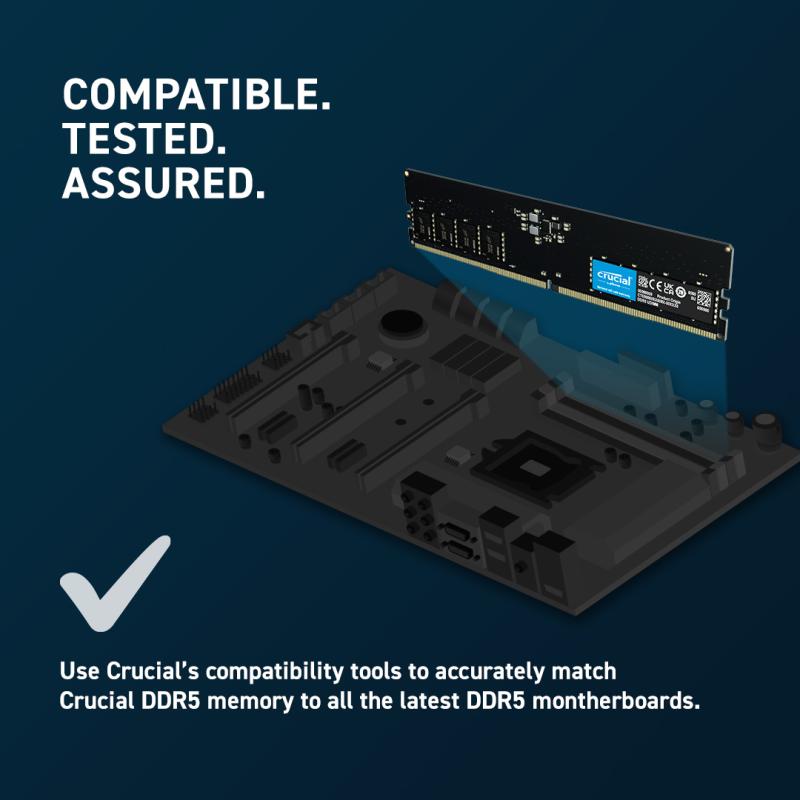 Crucial DDR5 32GB (2x16GB) 4800MHz (CT2K16G48C40U5)