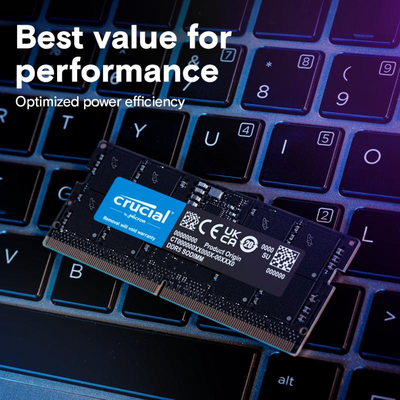 Crucial DDR5 64GB 5600MHz SO-DIMM SODIMM (CT64G56C46S5)