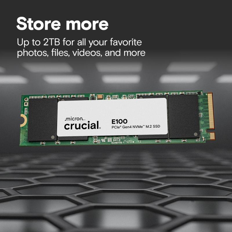 Crucial E100 Internal (CT2000E100SSD8) SSD 2TB M 2 Crucial2 Crucial 2