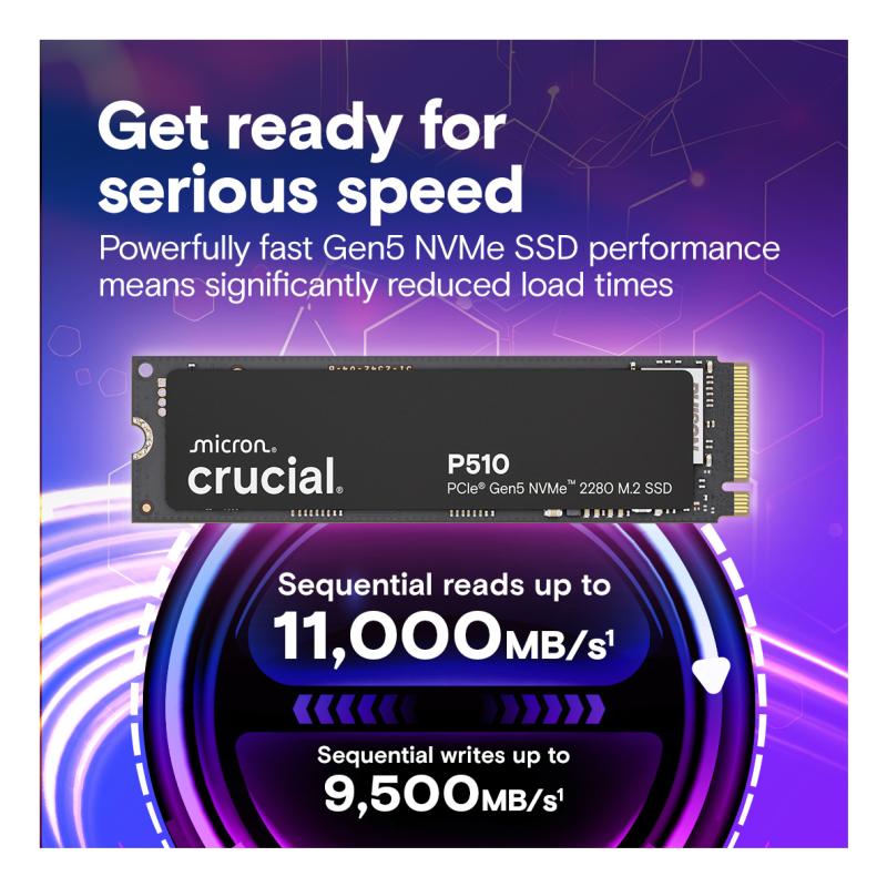 Crucial P510 Internal (CT1000P510SSD8) SSD 1TB M 2 Crucial2 Crucial 2