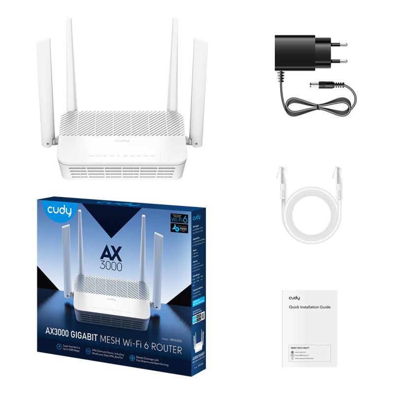 Cudy Wi-Fi WiFi Router (WR3000S)