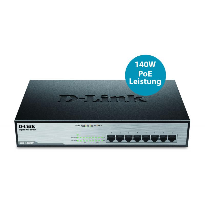 D-LINK DLINK Switch DGS-1008MP DGS1008MP (DGS-1008MP) (DGS1008MP)