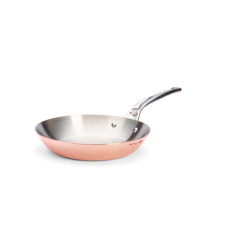 De Buyer Copper Steel Induction Evasee Saute Pan Prima Matera 24cm (6224 24) deBuyer24) deBuyer 24)