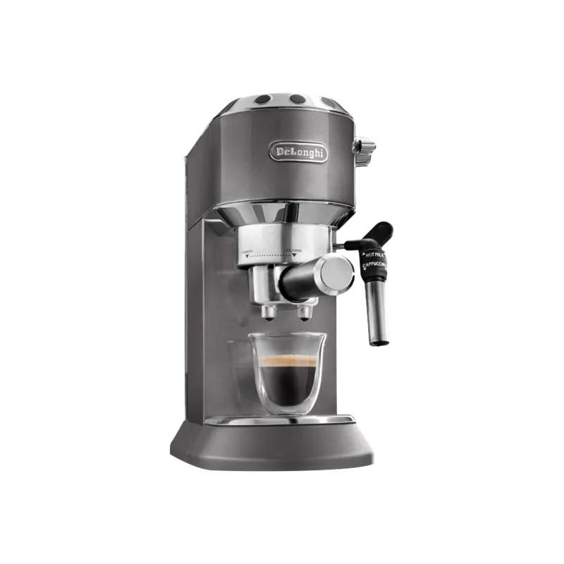 DeLonghi Coffeemachine Dedica Metallics EC785 GY DelonghiGY Delonghi GY grey with Cappuccinatore (EC785.GY)