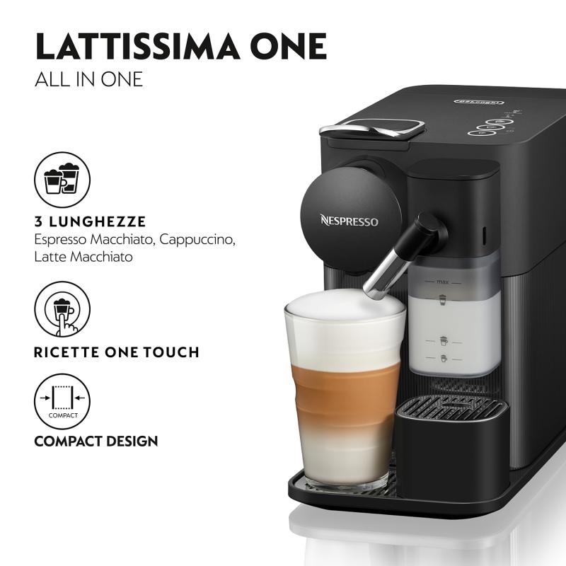 DeLonghi Coffeemachine EN 510 B DelonghiB Delonghi B black Schwarz (EN510 B) DelonghiB) Delonghi B)
