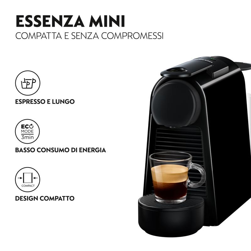 DeLonghi Coffeemachine Nespresso Essenza Mini EN85 B DelonghiB Delonghi B black Schwarz (EN85.B)