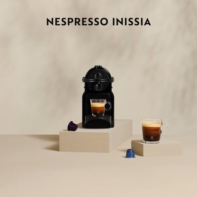 DeLonghi Coffeemachine Nespresso Inissia EN80 B DelonghiB Delonghi B black Schwarz (EN80B)