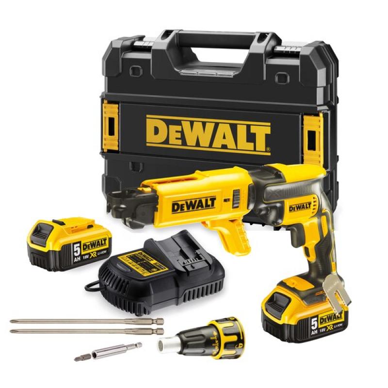DeWalt Brushless Drywall Screwdriver 5Ah DCF620P2K-QW DCF620P2KQW (DCF620P2K-QW)