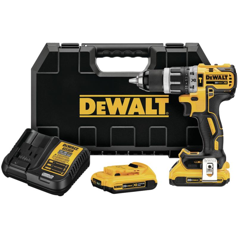 DeWalt Cordless Drill Impact Driver 2,0Ah (2 batteries) yellow black DCD796D2-QW DCD796D2QW