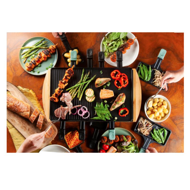Domo Raclette Bamboo (DO9246G) 8 people