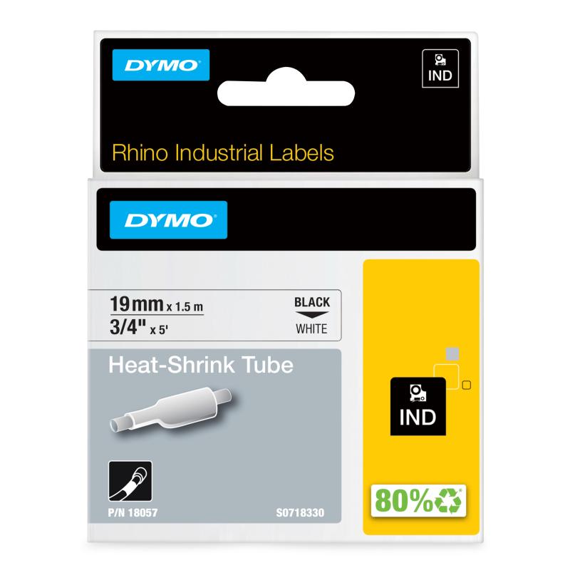 Dymo RhinoPRO Heat shrink tubing Black White (18057) (S0718330 )