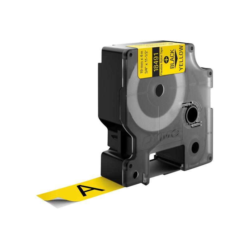 Dymo Schriftband (18491) Black Yellow (S0718090)