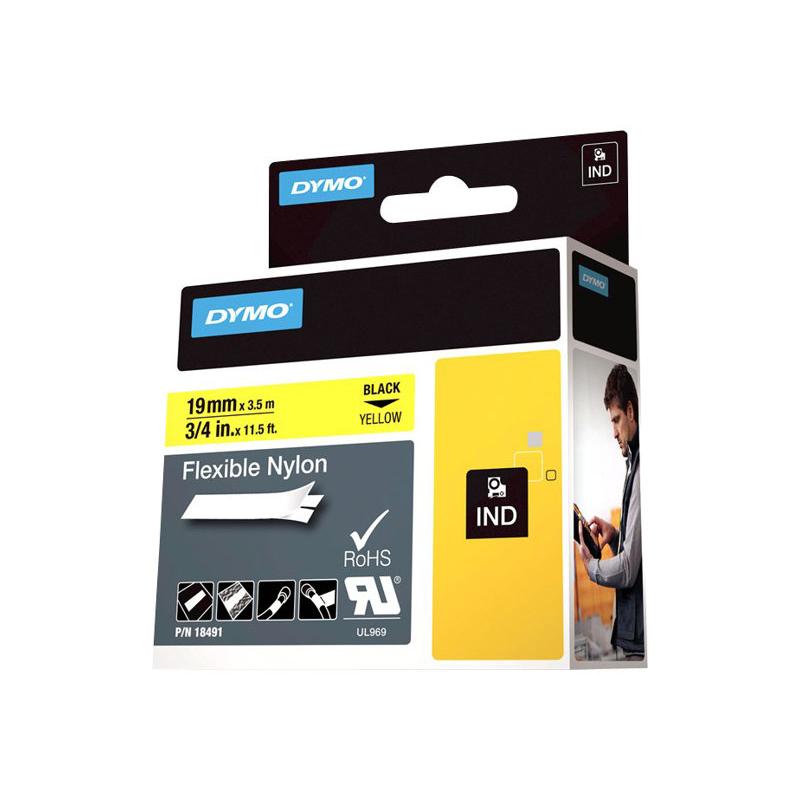 Dymo Schriftband (18491) Black Yellow (S0718090)