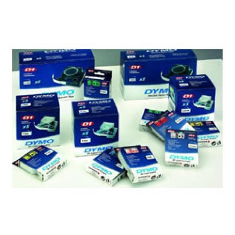Dymo Schriftband 43613 White Black (S0720780)