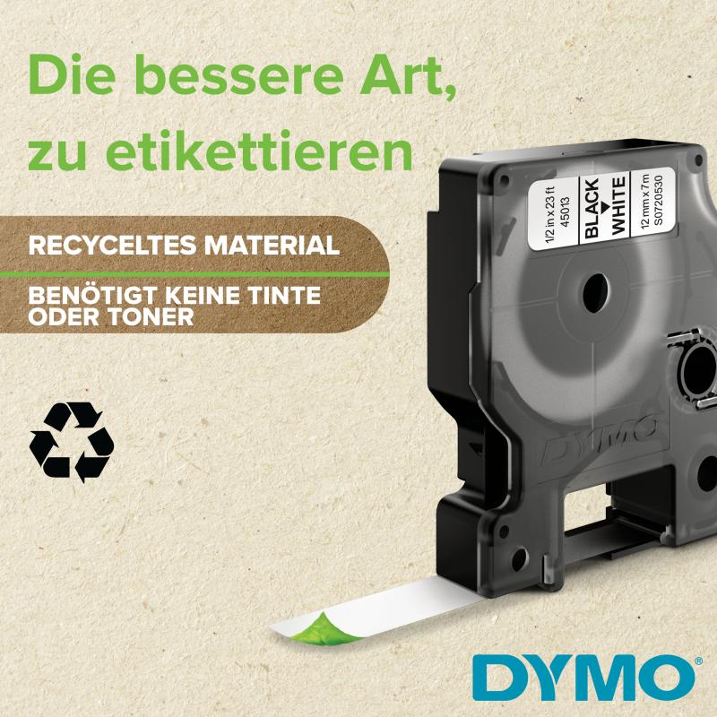 Dymo Schriftband 45809 Green Black (S0720890)