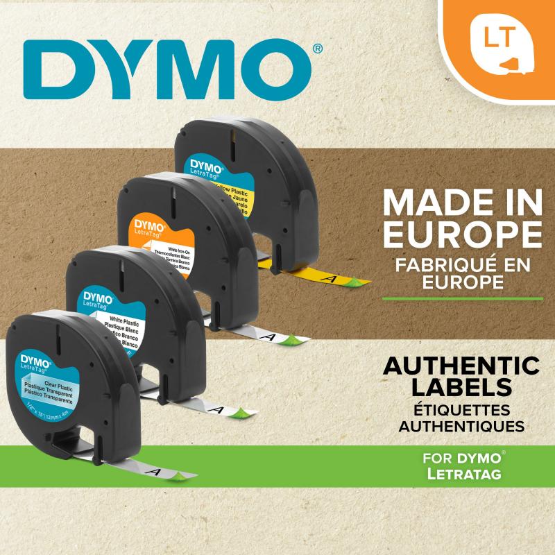 Dymo Schriftband 91200 White (S0721510)