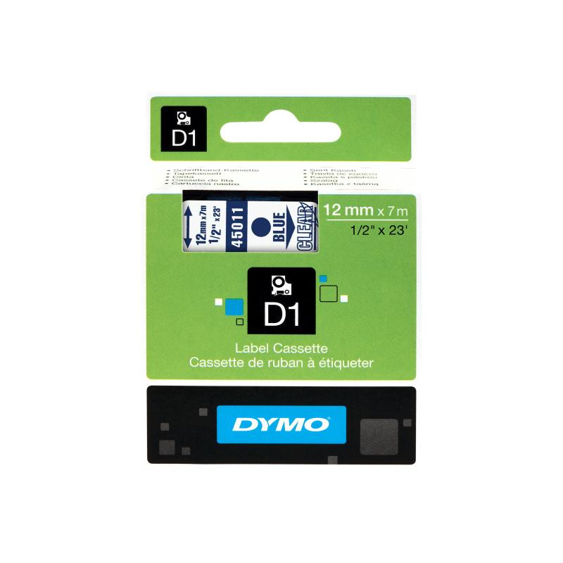 Dymo Schriftband Clear Blue 45011 (S0720510)